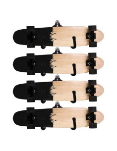 Soporte de Pared para Skateboard Pmsanzay, Ajustable, 4 Tablas