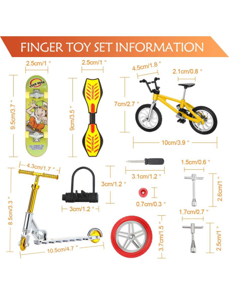 Set de Juguetes Miniatura para Dedos 18 Piezas Sumind Set de Juguetes Miniatura para Dedos 18 Piezas Sumind