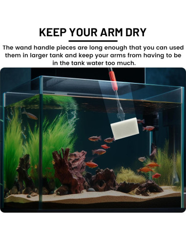 Kit de Limpieza de Acuario Amviner 7 en 1 con Mango Extensible