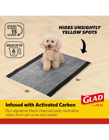 Almohadillas de Entrenamiento Jumbo Glad para Cachorros - 30 Piezas
