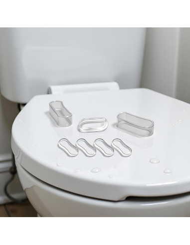 Juego de 5 Amortiguadores Transparentes Xinjincang para Inodoro
