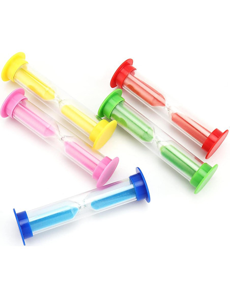 Temporizadores de Arena SINJEUN 50 Pcs 1 Minuto Plástico Colores Temporizadores de Arena SINJEUN 50 Pcs 1 Minuto Plástico Colores