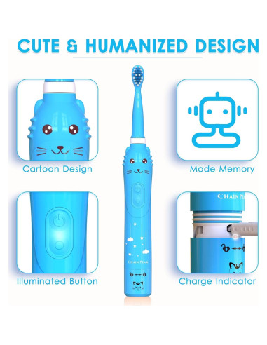 Cepillo de Dientes Eléctrico Sonic CHAIN PEAK 8650 para Niños