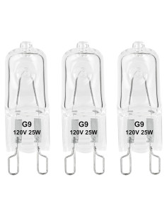 Bombilla de Calor G9 Halógena 25W para Reptiles - Paquete de 3