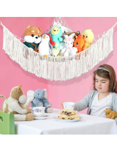 Hamaca de Almacenamiento para Animales de Peluche Deuianmn 101.6x101.6cm 2