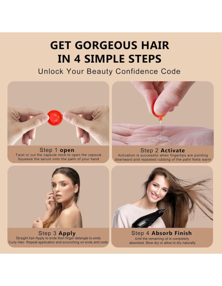 Suero para Cabello Frizz Holly Herbal 40 Cápsulas 100g Suero para Cabello Frizz Holly Herbal 40 Cápsulas 100g