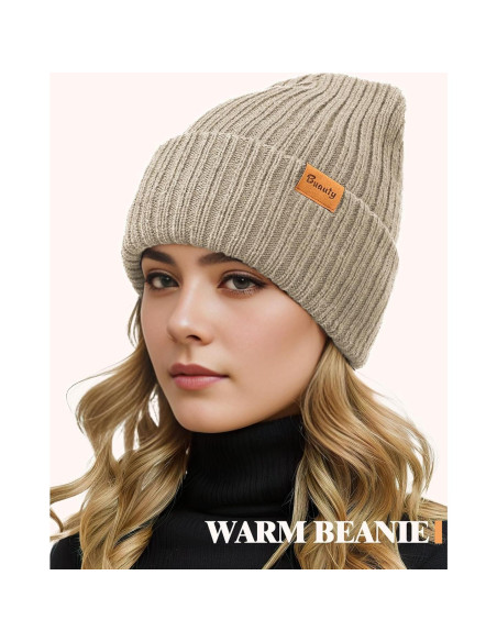 Gorro Beanie Unisex de Invierno con Forro Polar - Talla Única Gorro Beanie Unisex de Invierno con Forro Polar - Talla Única