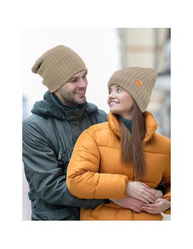 Gorro Beanie Unisex de Invierno con Forro Polar - Talla Única