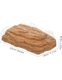 Plataforma de Solarium para Tortugas Kisangel 22x13cm con Ventosas 2