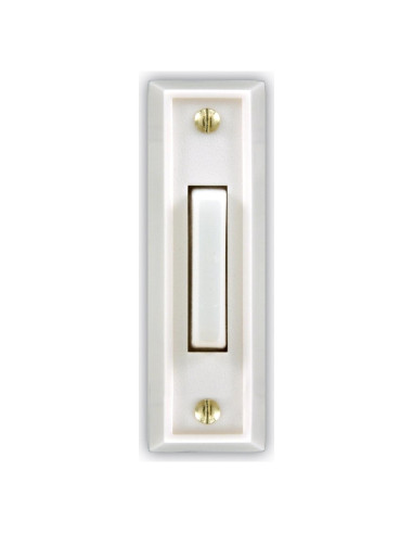Botón de Timbre de Puerta Heath Zenith SL-715-1 Blanco Iluminado