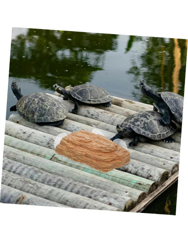 Plataforma de Sol para Tortugas BESPORTBLE 22x13cm con Ventosas