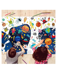 Póster de Colorear Espacial Layhit 210.8 x 119.8 cm