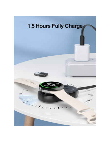 Cargador Retráctil LVFAN para Pixel Watch 3 y Fitbit Versa Cargador Retráctil LVFAN para Pixel Watch 3 y Fitbit Versa