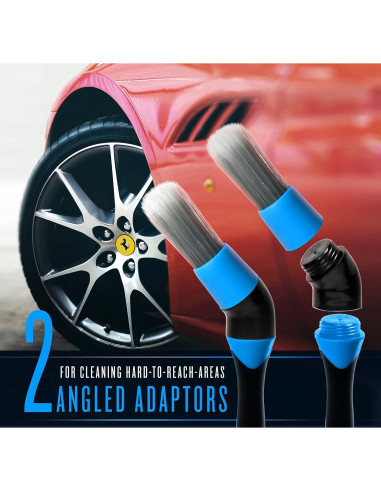 Juego de Cepillos de Detalle VViViD 8 Piezas para Auto