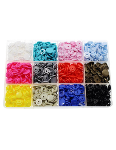 Kit de 288 Broches KAM T8 BetterJonny para Manualidades y Costura