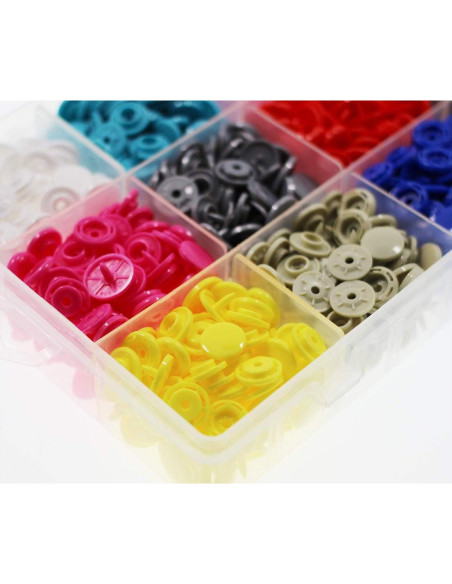 Kit de 288 Broches KAM T8 BetterJonny para Manualidades y Costura Kit de 288 Broches KAM T8 BetterJonny para Manualidades y Costura