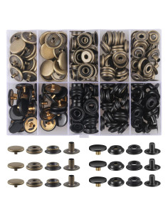 Kit de 200 Broches a Presión Moocci 15mm Acero Inoxidable