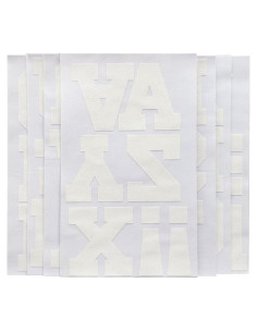 Transferencia de Hierro Magfok 3" Felpa Blanca para Ropa