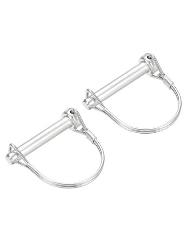 Pasador de Acoplador uxcell 8x45mm para Remolques - 2 Pcs