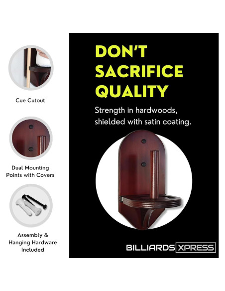 Soporte de Tiza para Billar BILLIARDS XPRESS Caoba Soporte de Tiza para Billar BILLIARDS XPRESS Caoba