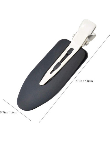 24 Clips para el Cabello Sin Doblado Wobe - Negro, Rosa, Blanco