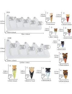 Molde de Silicona Flecha FUNSHOWCASE 10 Cavidades 2.54-4.57cm 2