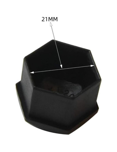 Cubiertas de Tuercas de Rueda FiveEyes 21mm Negras 20PCS