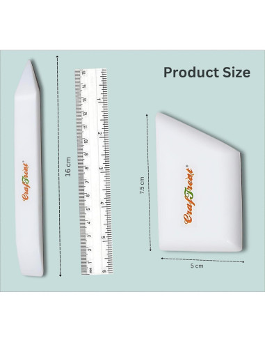 Carpeta de Hueso de Teflón CrafTreat Grande y Cuadrada Ergonómica
