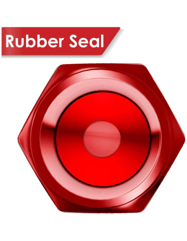 Tapas de Válvula de Neumático SAMIKIVA Metal Rojo 12 Unidades