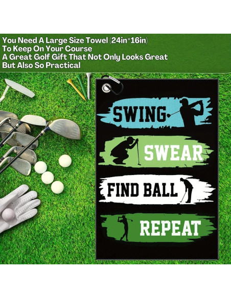 Toalla de Golf Aikiprety Microfibra 40x60cm con Clip Toalla de Golf Aikiprety Microfibra 40x60cm con Clip