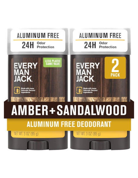 Desodorante Every Man Jack Ámbar + Sándalo 85g - Sin Aluminio Desodorante Every Man Jack Ámbar + Sándalo 85g - Sin Aluminio