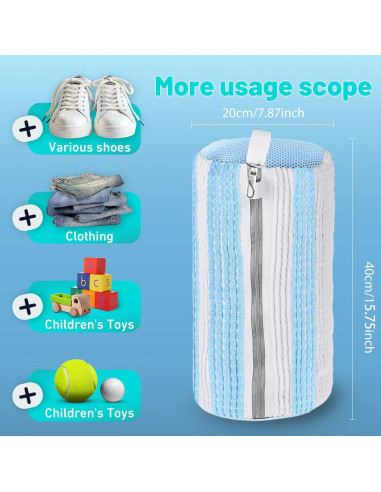 Bolsa de Lavado de Zapatos XXL ZEPHYRION - 2 Piezas Azul