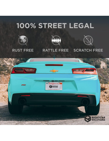 Marco de Placa de Licencia de Silicona Rightcar Azul Aqua