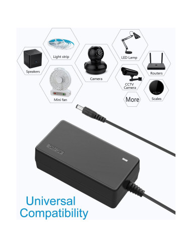 Fuente de Poder ALITOVE 24V 2.7A 65W Adaptador AC a DC