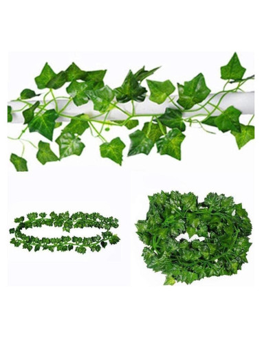 Guirnalda Hiedra Artificial SHAPERME 2m Verde Decoración
