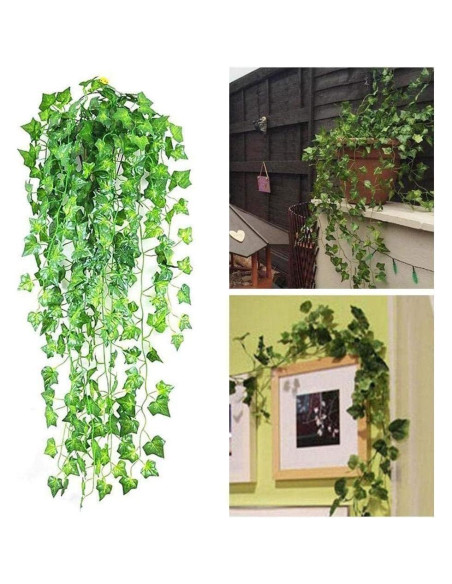Guirnalda Hiedra Artificial SHAPERME 2m Verde Decoración Guirnalda Hiedra Artificial SHAPERME 2m Verde Decoración
