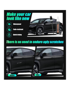 Pintura de Retoque Negra Donkpreffic 18ml Brillante para Coches 2