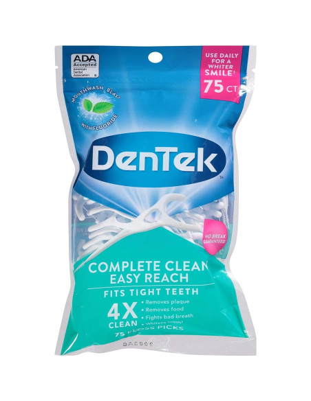 Palillos de Hilo Dental DenTek Limpieza Completa - 12 Unidades Palillos de Hilo Dental DenTek Limpieza Completa - 12 Unidades