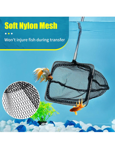 Red para Peces AQUANEAT con Mango Telescópico Ajustable 7.62 cm