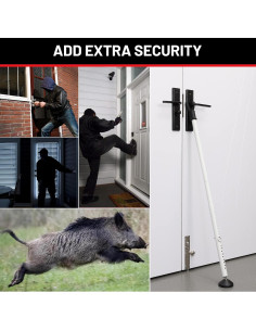 Barra de Seguridad Ajustable Keplrend para Puertas 73.7-114.3 cm 2