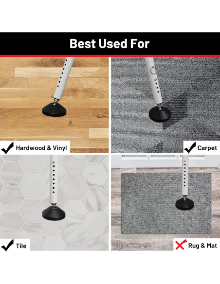 Barra de Seguridad Ajustable Keplrend para Puertas 73.7-114.3 cm Barra de Seguridad Ajustable Keplrend para Puertas 73.7-114.3 cm