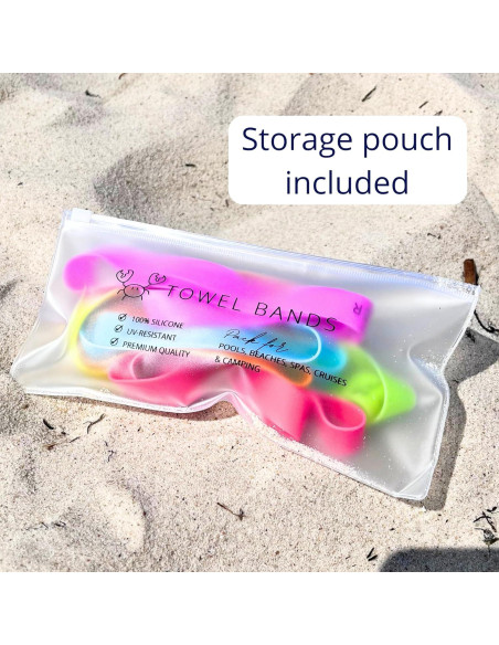 Bandas para Toallas Towel Crabber - Paquete de 6 Colores Bandas para Toallas Towel Crabber - Paquete de 6 Colores