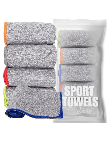 Toallas de Gimnasio Microfibra Vnoss 5 Piezas 40x68 cm Secado Rápido Toallas de Gimnasio Microfibra Vnoss 5 Piezas 40x68 cm Secado Rápido
