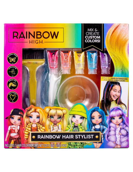 Set Estilista de Cabello Arcoíris Horizon Group USA - 5 Geles y 3 Extensiones Set Estilista de Cabello Arcoíris Horizon Group USA - 5 Geles y 3 Extensiones