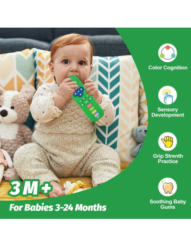 Set de 3 Mordedores para Bebés Fu Store Silicona 0-36 Meses