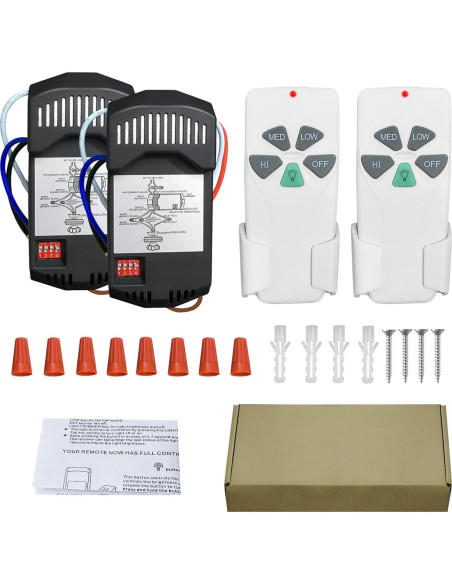 Kit Control Remoto Universal Ventilador Techo Aubric 53T 3 Velocidades Kit Control Remoto Universal Ventilador Techo Aubric 53T 3 Velocidades