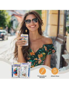 Billetera delgada RFID para mujeres Yonlevres - Girasol amable 2