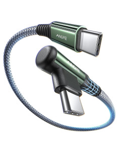 Cable USB C a USB C AINOPE 0.46m 60W Carga Rápida Nylon