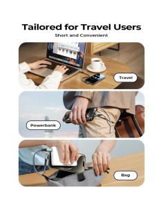 Cable USB C a USB C AINOPE 0.46m 60W Carga Rápida Nylon 2