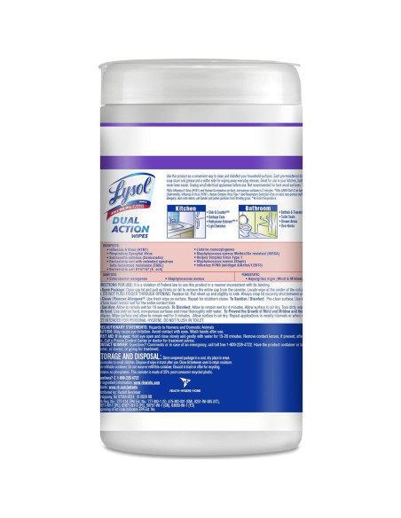 Toallitas Desinfectantes Lysol 75ct Aroma Cítricos Paquete 4 Toallitas Desinfectantes Lysol 75ct Aroma Cítricos Paquete 4